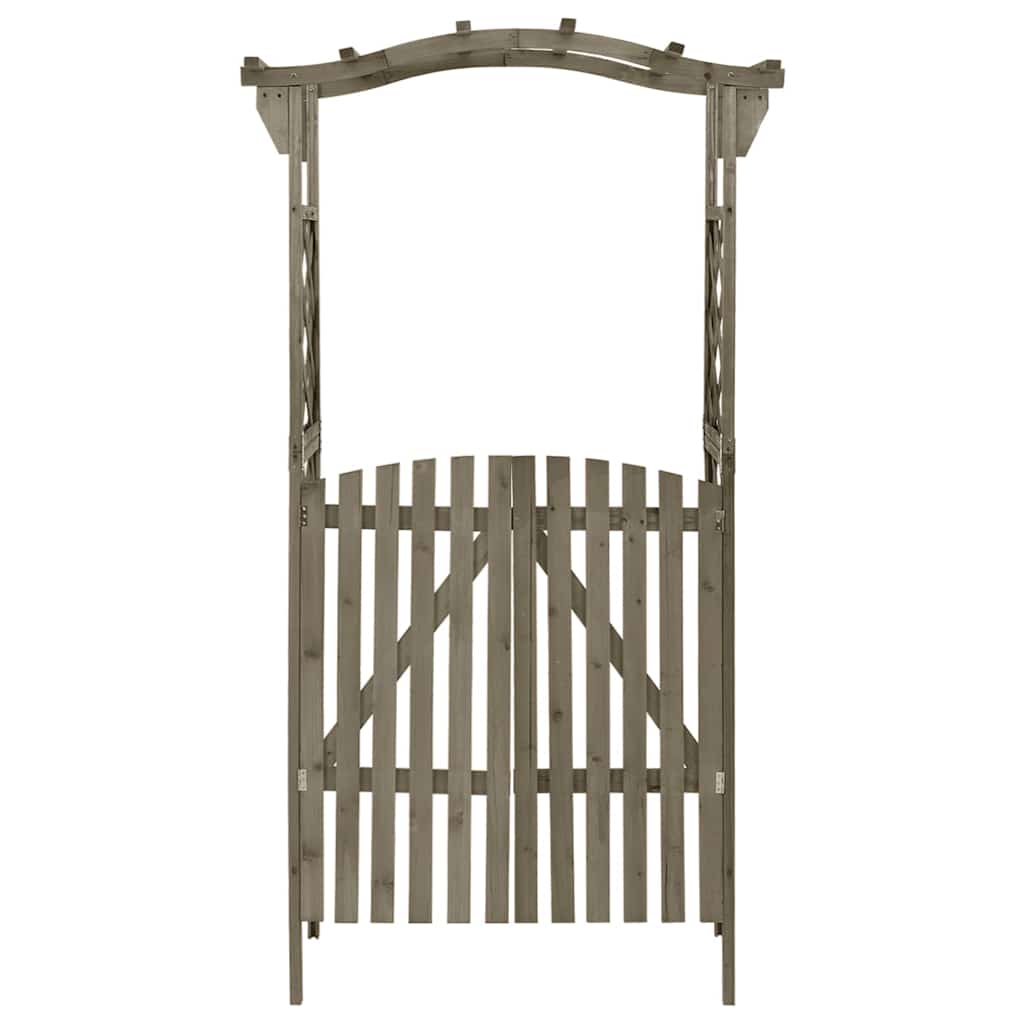 Vidaxl Pergola mit Port 116x40x204 cm Festkieferngrau grau grau