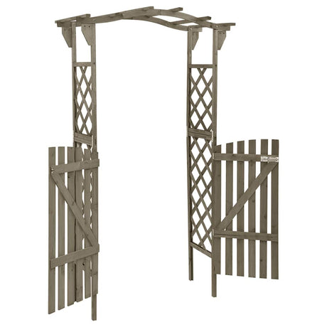 Vidaxl Pergola mit Port 116x40x204 cm Festkieferngrau grau grau