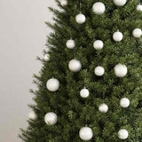 Vidaxl 100-teilige Weihnachtskugel Set Weiß