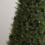 VidaXL 100-teiliges Weihnachtskugel-Set Schwarz