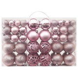 Vidaxl 100-teilige Weihnachtskugel Set Pink