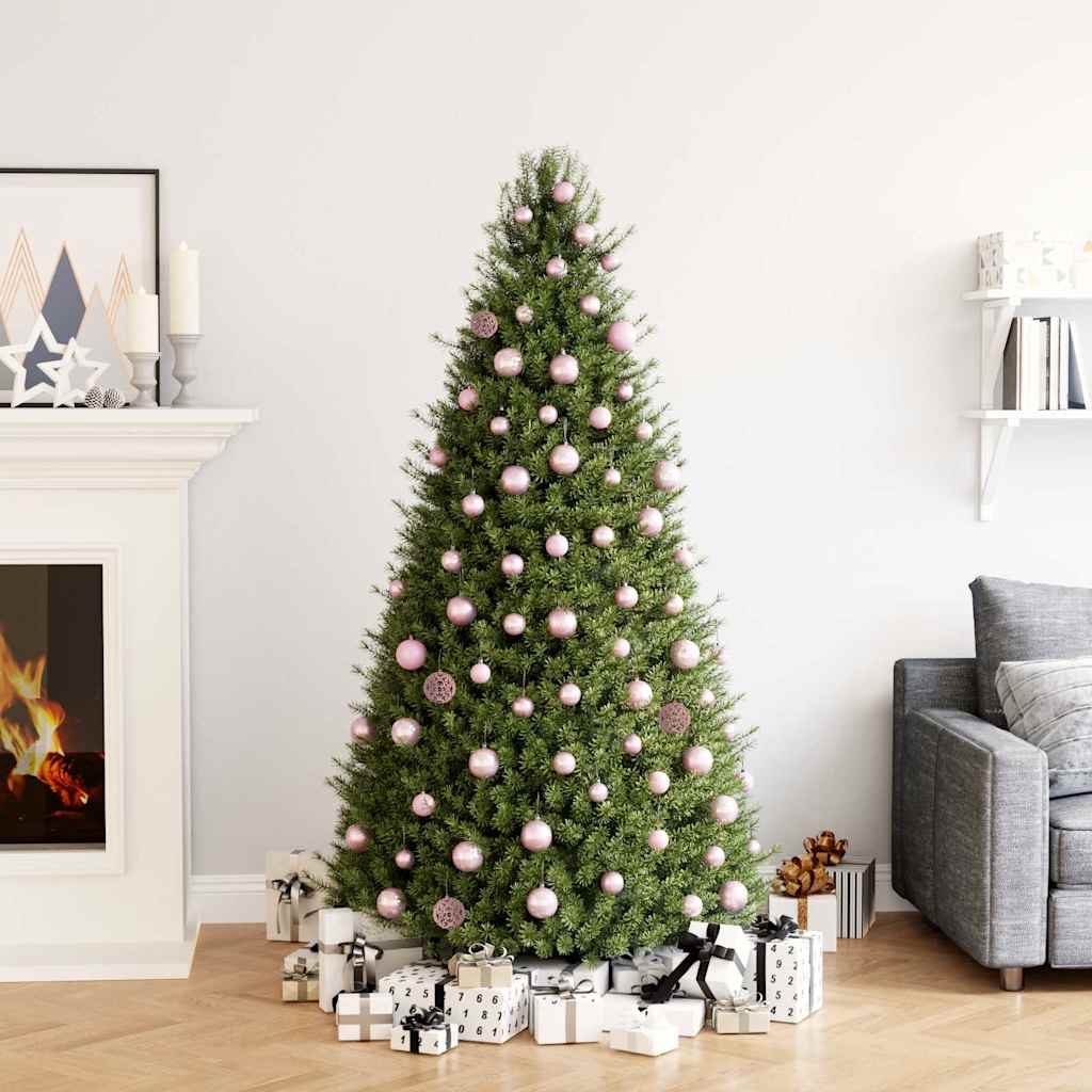 VidaXL 100-teiliges Weihnachtskugel-Set Rosa