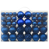 Vidaxl 100-teilige Weihnachtskugel Set Blau