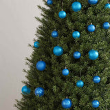 VidaXL 100-teiliges Weihnachtskugel-Set Blau