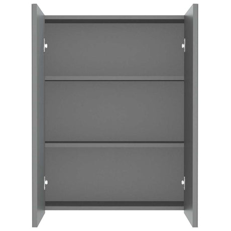 Vidaxl badkamerkast met spiegel 60x15x75 cm mdf antracietkleurig