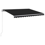 Vidaxx Markise manuell ausziehbar mit LED 300x250 cm Farbe Anthrazit