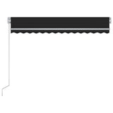 Vidaxx Markise manuell ausziehbar mit LED 300x250 cm Farbe Anthrazit