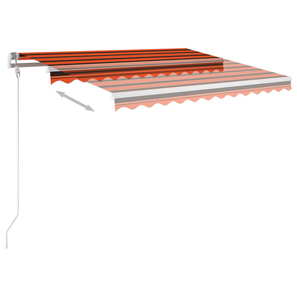 Vidaxl luifel erstreckt sich automatisch 300 x 250 cm orange und braun