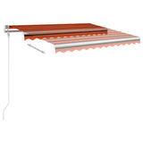Vidaxl luifel erstreckt sich automatisch 300 x 250 cm orange und braun
