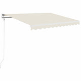 Vidaxx Markise manuell ausziehbar 350x250 cm cremefarben