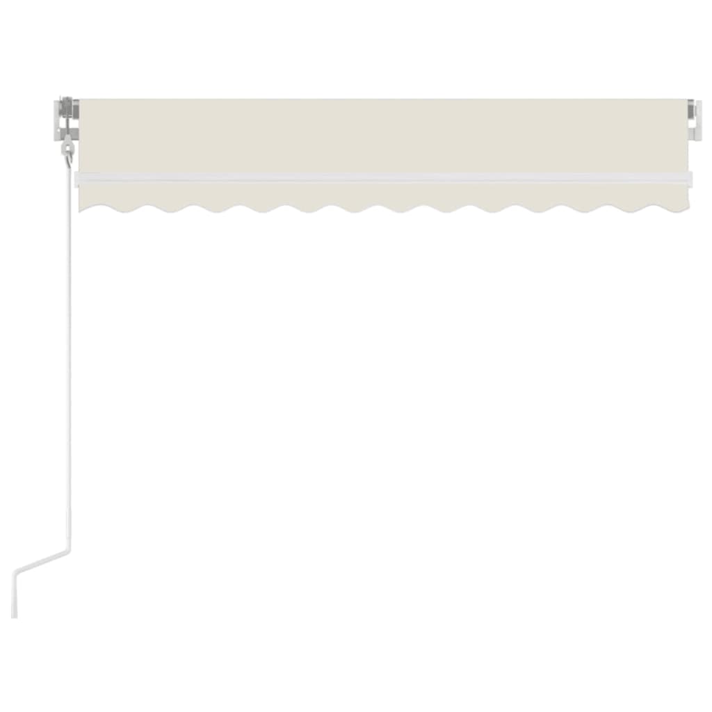 Vidaxl luifel erstreckt sich manuell 350 x 250 cm cremefarben.