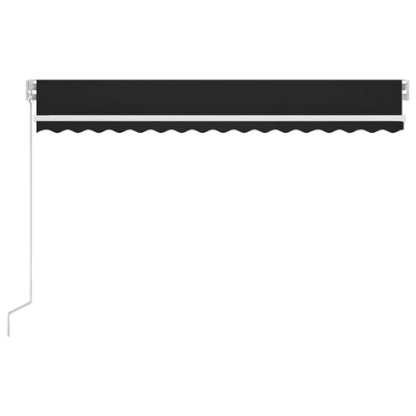 Vidaxx Markise manuell ausziehbar mit LED 400x300 cm Farbe Anthrazit