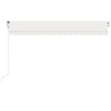 Vidaxl Luifel Automatik mit LED- und Windsensor 400x300 cm Creme Farbe