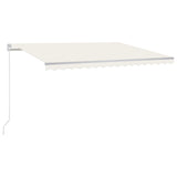 Vidaxl luifel erstreckt sich manuell 450 x 300 cm cremefarben.
