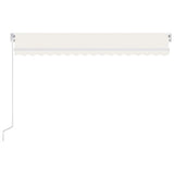 Vidaxl luifel erstreckt sich manuell 450 x 300 cm cremefarben.