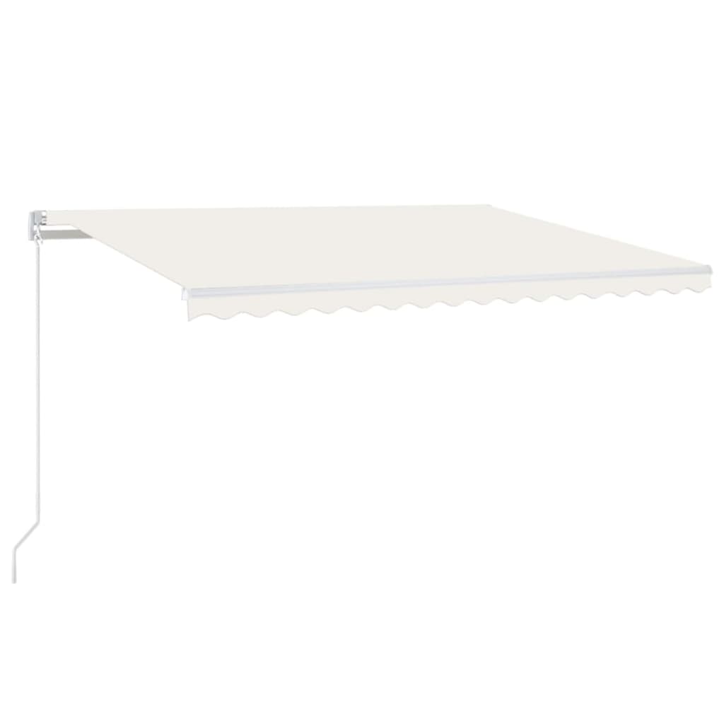 Vidaxl Luifel mit LED 450x300 cm creme -gepflegt