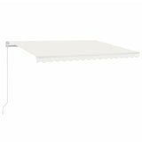 Vidaxl Luifel Automatik mit LED- und Windsensor 450x300 cm Creme Farbe