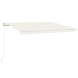 Vidaxl luifel erstreckt sich manuell 400x350 cm cremefarben.