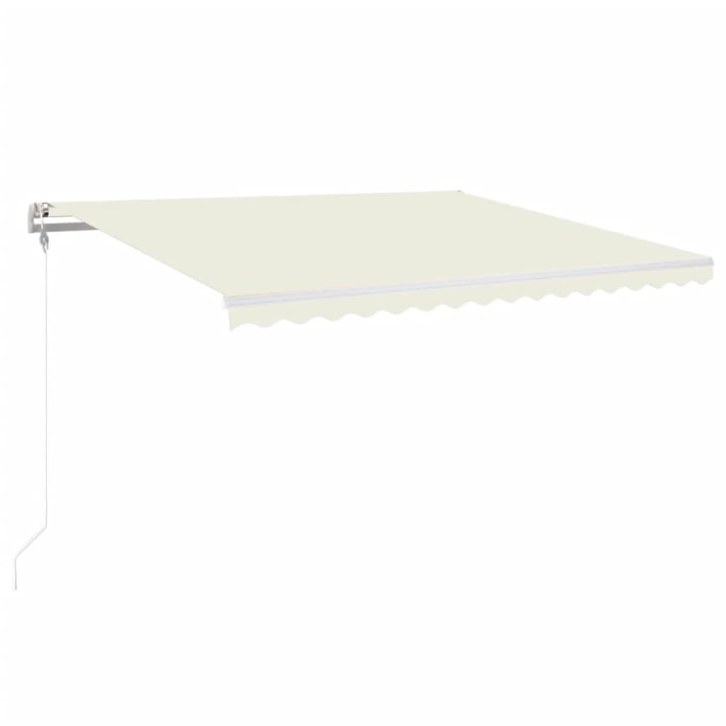 Vidaxl luifel erstreckt sich automatisch 400x350 cm cremefarben.