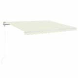 Vidaxl luifel erstreckt sich automatisch 400x350 cm cremefarben.