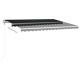 Vidaxl Luifel Automatik mit LED- und Windsensor 400x350 cm Anthrazit