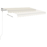 Vidaxl luifel erstreckt sich manuell 450 x 350 cm cremefarben.