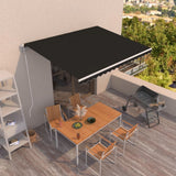 Vidaxl luifel erstreckt sich automatisch 450 x 350 cm Anthrazit -Colored