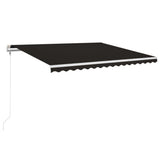Vidaxl Luifel Automatik mit LED- und Windsensor 450x350 cm Anthrazit