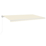 Vidaxl luifel erstreckt sich automatisch 600x350 cm cremefarben.
