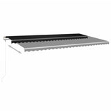 Vidaxl luifel Automatisch erweiterbar 600 x 350 cm Anthrazit -ausgelöst