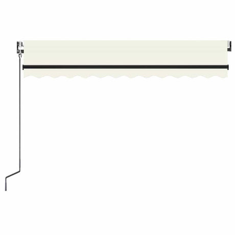 Vidaxl Luifel Automatik mit LED- und Windsensor 350x250 cm Creme Farbe