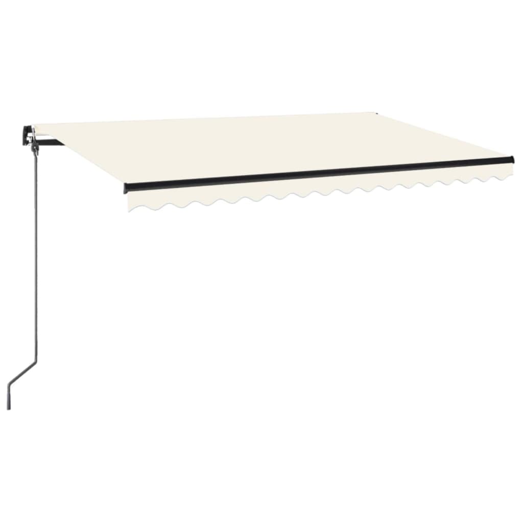 Vidaxl luifel erstreckt sich manuell 400x350 cm cremefarben.