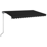 Vidaxl luifel erstreckt sich manuell 450 x 350 cm Anthrazit -ausgelöst