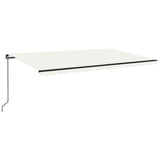 Vidaxl luifel erstreckt sich manuell 500x350 cm cremefarben.