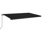 Vidaxl luifel erstreckt sich manuell 500x350 cm Anthrazit -ausgelöst