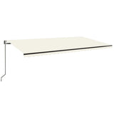 Vidaxl luifel erstreckt sich automatisch 600x350 cm cremefarben.