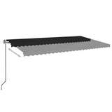 Vidaxl luifel Automatisch erweiterbar 600 x 350 cm Anthrazit -ausgelöst