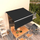 Vidaxl Luifel mit Roller Blind 3,5x2,5 m Anthrazit manuell ausziehbar