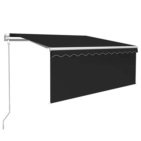Vidaxl Luifel Automatisch erweiterbarer Roller Blind 3,5x2,5 m Anthrazit