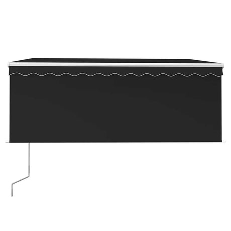 Vidaxl Luifel mit Rollenblind-, LED- und Windsensor 3,5x2,5 m Anthrazit