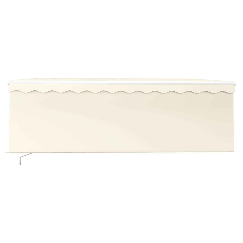 Vidaxl luifel mit Roller Blind 4x3 M cremefarbene gelenkt