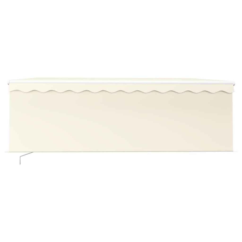 Vidaxl luifel manuell ausziehbar mit Roller Blind 4,5x3 M Creme Farbe