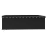 Vidaxl Luifel mit Roller Blind 4,5x3 M Anthrazit manuell ausziehbar