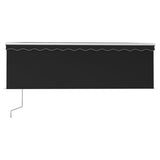 Vidaxl Luifel exponierbar mit Roller Blind 4,5x3 m Anthrazit