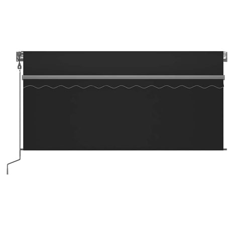 Vidaxl luifel automatisch met gordijn led windsensor 3x2,5 m antraciet