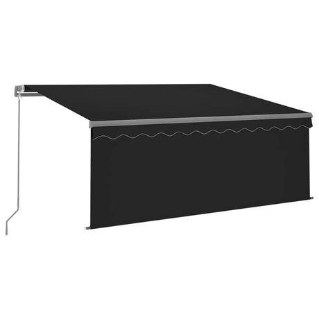 Vidaxl luifel manuell extendable Roller Blind LED 3,5 x 2,5 m Anthrazit