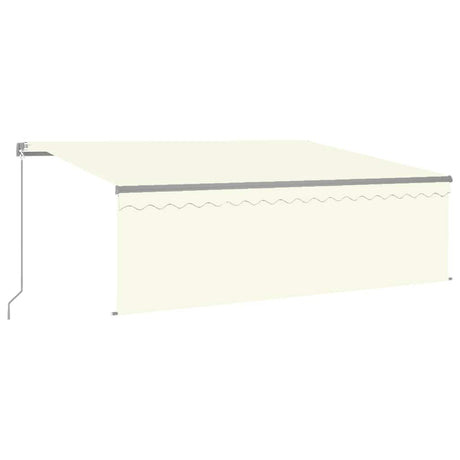 Vidaxl luifel mit Roller Blind 4x3 M cremefarbene gelenkt