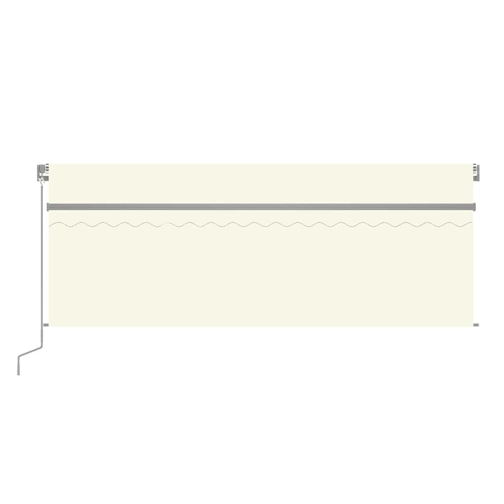 Vidaxl luifel mit Roller Blind 4x3 M cremefarbene gelenkt