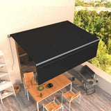 Vidaxx Markise manuell ausziehbar mit Rollo 4x3 m Anthrazit