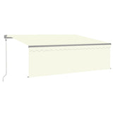 Vidaxl luifel exponierbar mit Roller Blind 4x3 M Creme Farbe